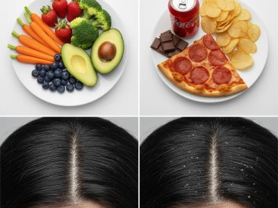چگونه رژیم غذایی بر چربی و شوره سر اثر می‌گذارد؟