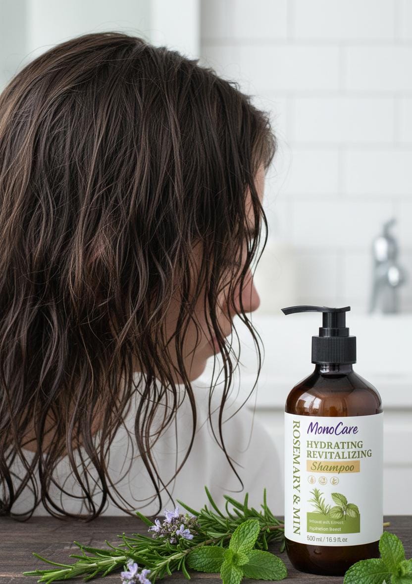 شامپو کنترل چربی مو رزماری مونوکر